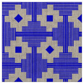 Muster 061214 - Blau mit Weiß Stoff (Nahaufnahme)