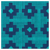 Muster 061214 - Cyan mit Blue 1d4e89 Stoff (Nahaufnahme)