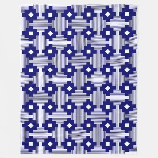 Muster 061214 - Deep Navy mit White Fleecedecke (Vorderseite)