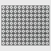 Muster 061214 - Schwarz mit Weiß Geschenkpapier (Flach)