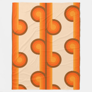 Muster 1 der geometrischen Formen für die Retro-Fo Fleecedecke