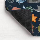 Muster 1 der Meeresbewohner Mousepad (Ecke)