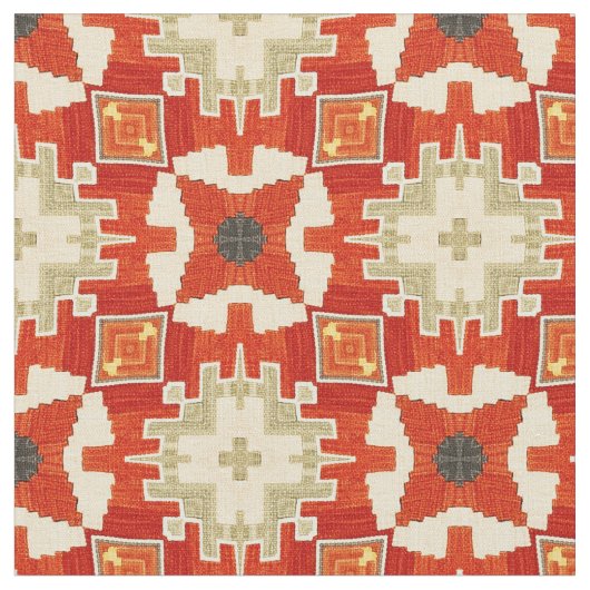 Muster #1 des roten Teppichs Stoff (Nahaufnahme)