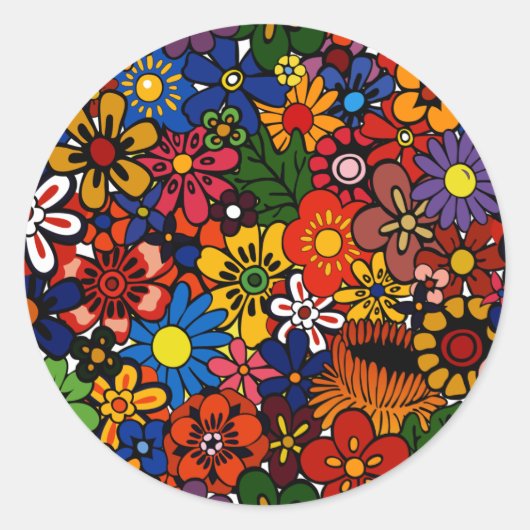 Muster 1 runder aufkleber (Vorderseite)