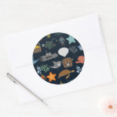 Muster 1 runder aufkleber (Umschlag)