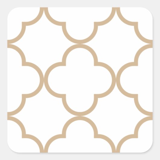 Muster 1 Sand Quadratischer Aufkleber (Vorderseite)