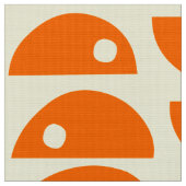 Muster 20816 - Orange und Blassgelb Stoff (Nahaufnahme)
