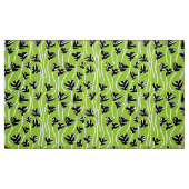 Muster 210121 - Schwarz, Weiß und Grün Stoff (Fat Quarter (45,7 x 55,9 cm))