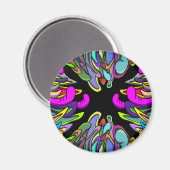 Muster 243X2, runder Rahmen Magnet (Vorderseite/Rückseite)