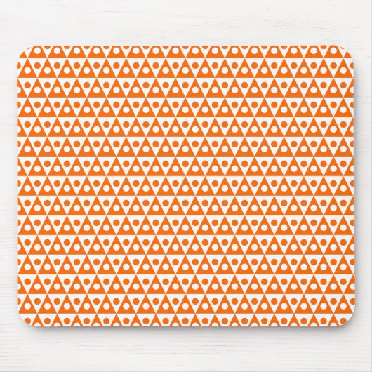 Muster 260514 - Orange auf Weiß Mousepad (Vorne)