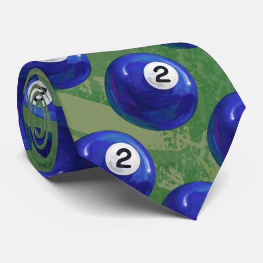 Muster 2 Ball Krawatte (Gerollt)