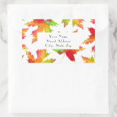 Muster 2 für Ahornleder Rechteckiger Aufkleber (Tasche)