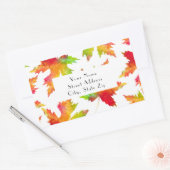 Muster 2 für Ahornleder Rechteckiger Aufkleber (Umschlag)