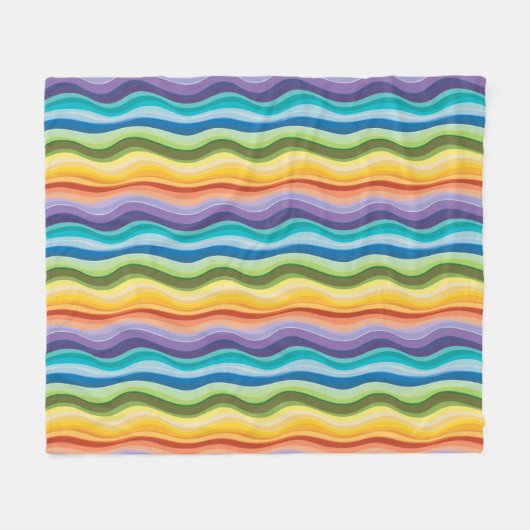 Muster 2 für mehrfarbige Streifen Fleecedecke (Vorderseite (Horizontal))