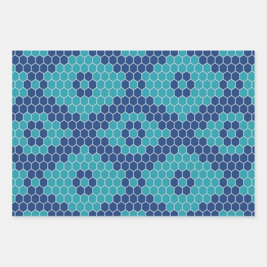 Muster 2 in sechs Ecken Geschenkpapier Set (Vorderseite 3)