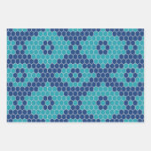 Muster 2 in sechs Ecken Geschenkpapier Set (Vorderseite)