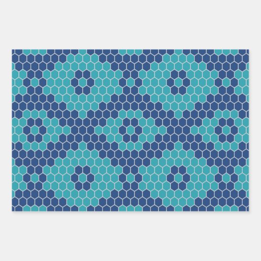 Muster 2 in sechs Ecken Geschenkpapier Set (Vorderseite)