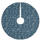 Muster 2 polyester weihnachtsbaumdecke (Vorderseite)