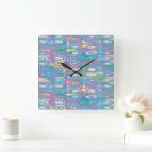 Muster 2 quadratische wanduhr (Zuhause)