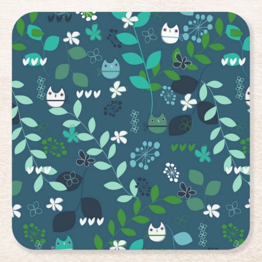 Muster 2 rechteckiger pappuntersetzer (Vorderseite)