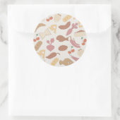 Muster 2 runder aufkleber (Tasche)