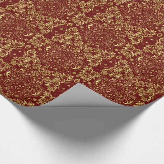 Muster 2a (rot und schwarz) geschenkpapier (Ecke)