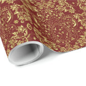 Muster 2a (rot und schwarz) geschenkpapier (Rolleneckpunkt)