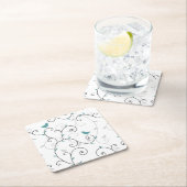 Muster 3 rechteckiger pappuntersetzer (Vor Ort)