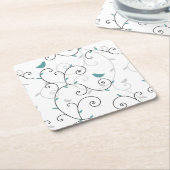 Muster 3 rechteckiger pappuntersetzer (angewinkelt)