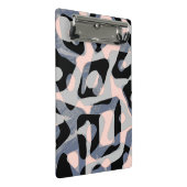 Muster 3 Ringbuchse Mini Klemmbrett (Schrägansicht)