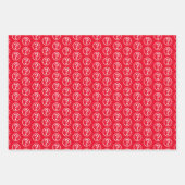 Muster 3D für weiße Fragezeichen Geschenkpapier Set (Vorderseite)