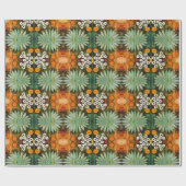 Muster 4 Blume Matching Bubbles Cuddlebuns Geschenkpapier (Flach)