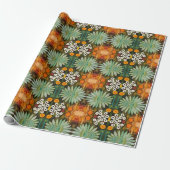 Muster 4 Blume Matching Bubbles Cuddlebuns Geschenkpapier (Ungerollt)