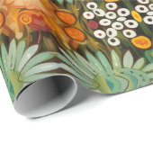 Muster 4 Blume Matching Bubbles Cuddlebuns Geschenkpapier (Rolleneckpunkt)