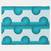 Muster 4 der geometrischen Formen Fleecedecke (Vorderseite (Horizontal))