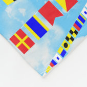 Muster 5 Sailer-Redewendungen Fleecedecke (Ecke)