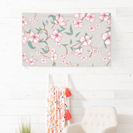 Muster 6 der Creepe-Blume Banner (Insitu)