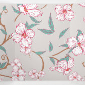 Muster 6 der Creepe-Blume Dreifach Gefaltete Urlaubskarte (Innenseite Mitte)