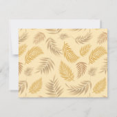Muster 6 der tropischen Blätter Mitteilungskarte (Rückseite)