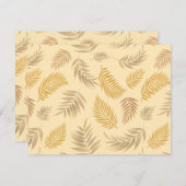 Muster 6 der tropischen Blätter Mitteilungskarte (Vorne/Hinten)