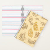 Muster 6 der tropischen Blätter Notizblock (Innen)