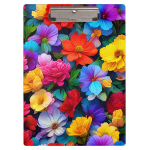 Muster-75647 für mehrfarbige Blume Klemmbrett