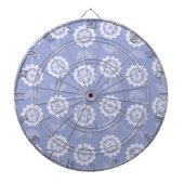 Muster Abstrakt Art lila Blume Dartscheibe (vorne)