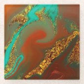 Muster abstrakt. glasuntersetzer (Vorderseite)