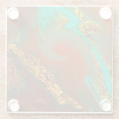 Muster abstrakt. glasuntersetzer (Rückseite)