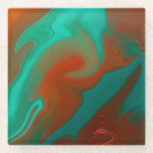 Muster abstrakt. glasuntersetzer (Vorderseite)