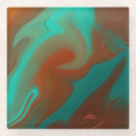 Muster abstrakt. glasuntersetzer (Vorderseite)