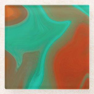 Muster abstrakt glasuntersetzer