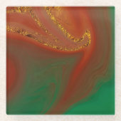 Muster abstrakt. glasuntersetzer (Vorderseite)