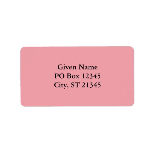 Muster Adressaufkleber (Vorne)